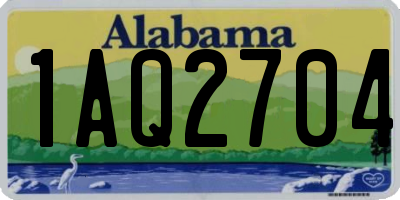 AL license plate 1AQ2704