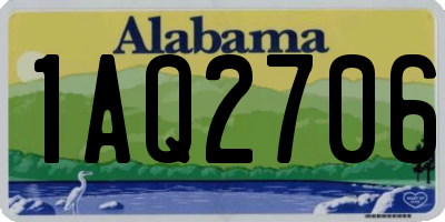 AL license plate 1AQ2706