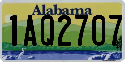 AL license plate 1AQ2707