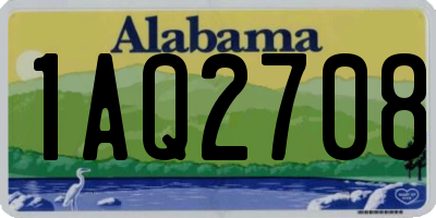 AL license plate 1AQ2708