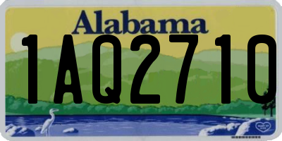 AL license plate 1AQ2710