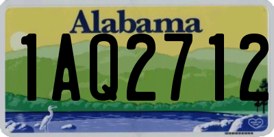 AL license plate 1AQ2712