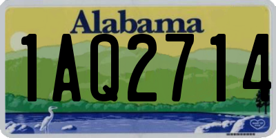 AL license plate 1AQ2714