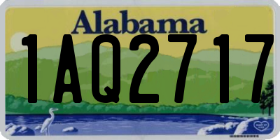 AL license plate 1AQ2717