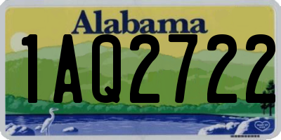 AL license plate 1AQ2722