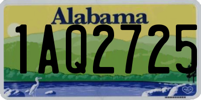AL license plate 1AQ2725