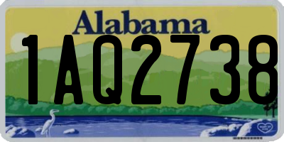 AL license plate 1AQ2738