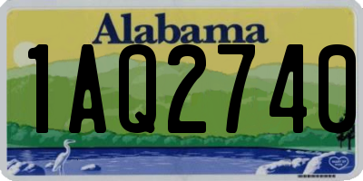 AL license plate 1AQ2740
