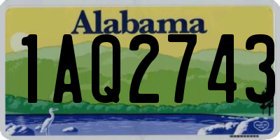 AL license plate 1AQ2743