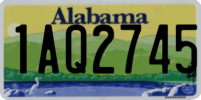 AL license plate 1AQ2745
