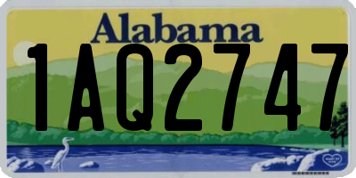 AL license plate 1AQ2747