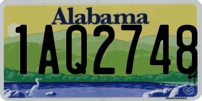 AL license plate 1AQ2748