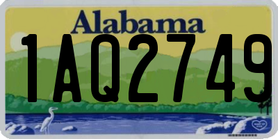 AL license plate 1AQ2749
