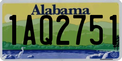 AL license plate 1AQ2751