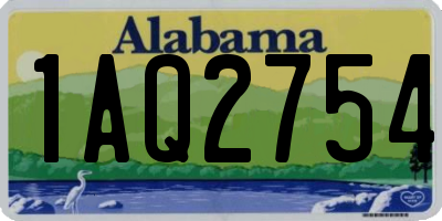 AL license plate 1AQ2754
