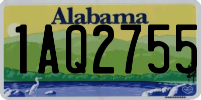 AL license plate 1AQ2755