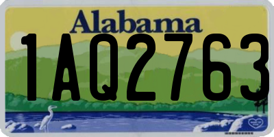 AL license plate 1AQ2763