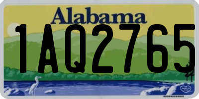 AL license plate 1AQ2765