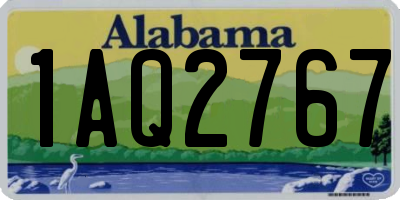 AL license plate 1AQ2767