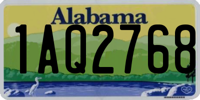AL license plate 1AQ2768