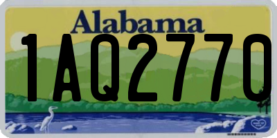 AL license plate 1AQ2770