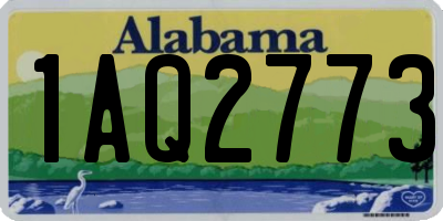 AL license plate 1AQ2773