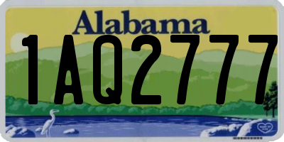 AL license plate 1AQ2777