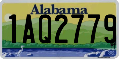 AL license plate 1AQ2779