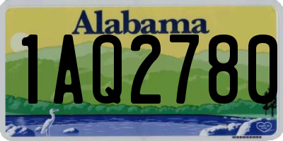 AL license plate 1AQ2780