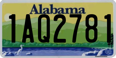 AL license plate 1AQ2781