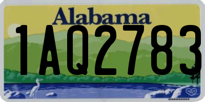 AL license plate 1AQ2783
