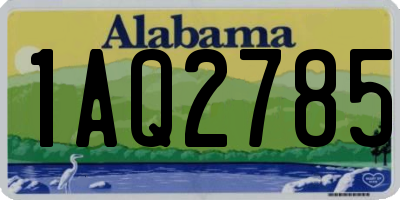 AL license plate 1AQ2785