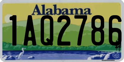 AL license plate 1AQ2786