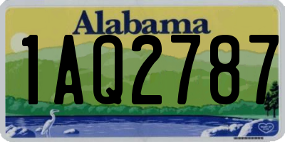 AL license plate 1AQ2787