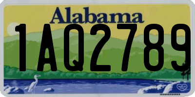 AL license plate 1AQ2789