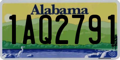 AL license plate 1AQ2791