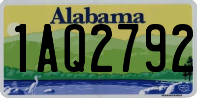 AL license plate 1AQ2792