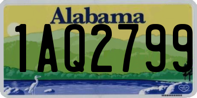 AL license plate 1AQ2799