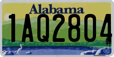 AL license plate 1AQ2804