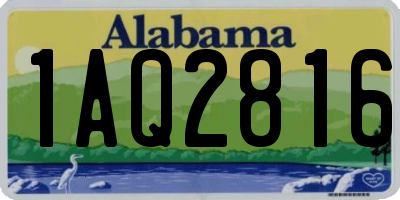 AL license plate 1AQ2816