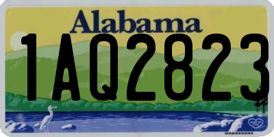 AL license plate 1AQ2823