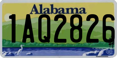 AL license plate 1AQ2826