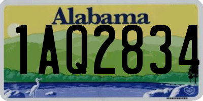 AL license plate 1AQ2834