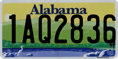 AL license plate 1AQ2836