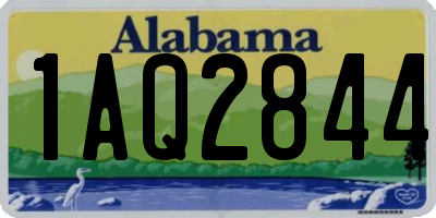 AL license plate 1AQ2844
