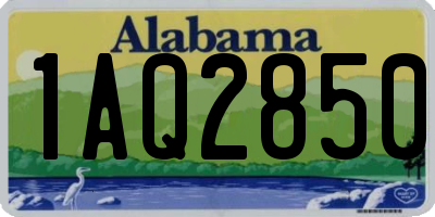 AL license plate 1AQ2850