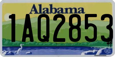AL license plate 1AQ2853