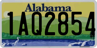 AL license plate 1AQ2854