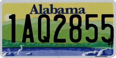AL license plate 1AQ2855