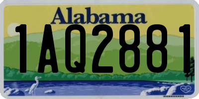 AL license plate 1AQ2881